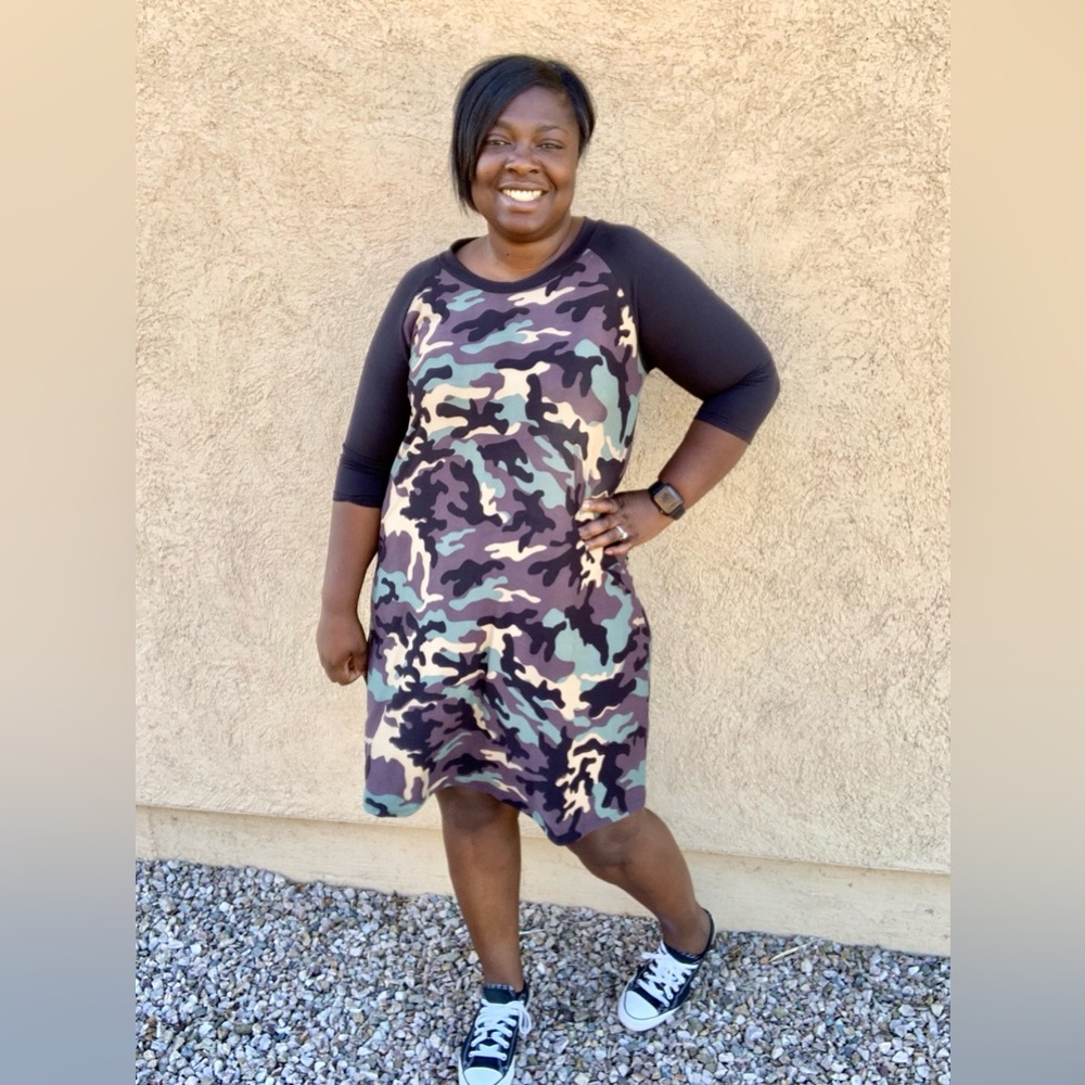EUC Piphany Camouflage Print Women's Dress